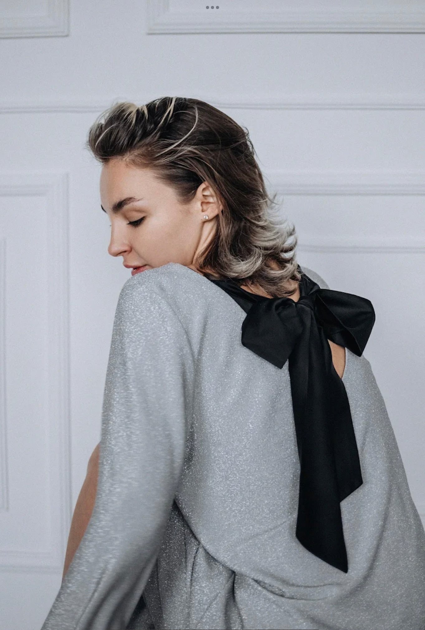 Dress with bow tie