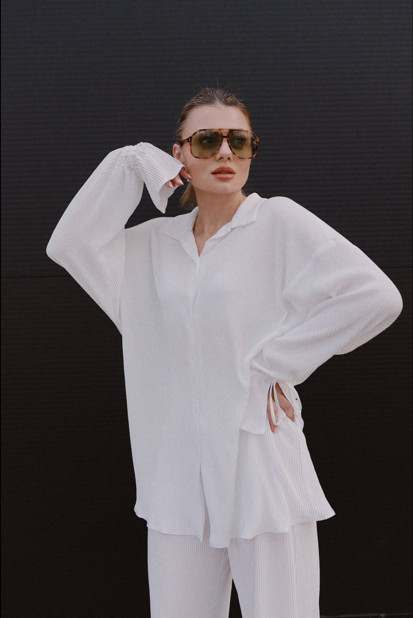 Plisse suit