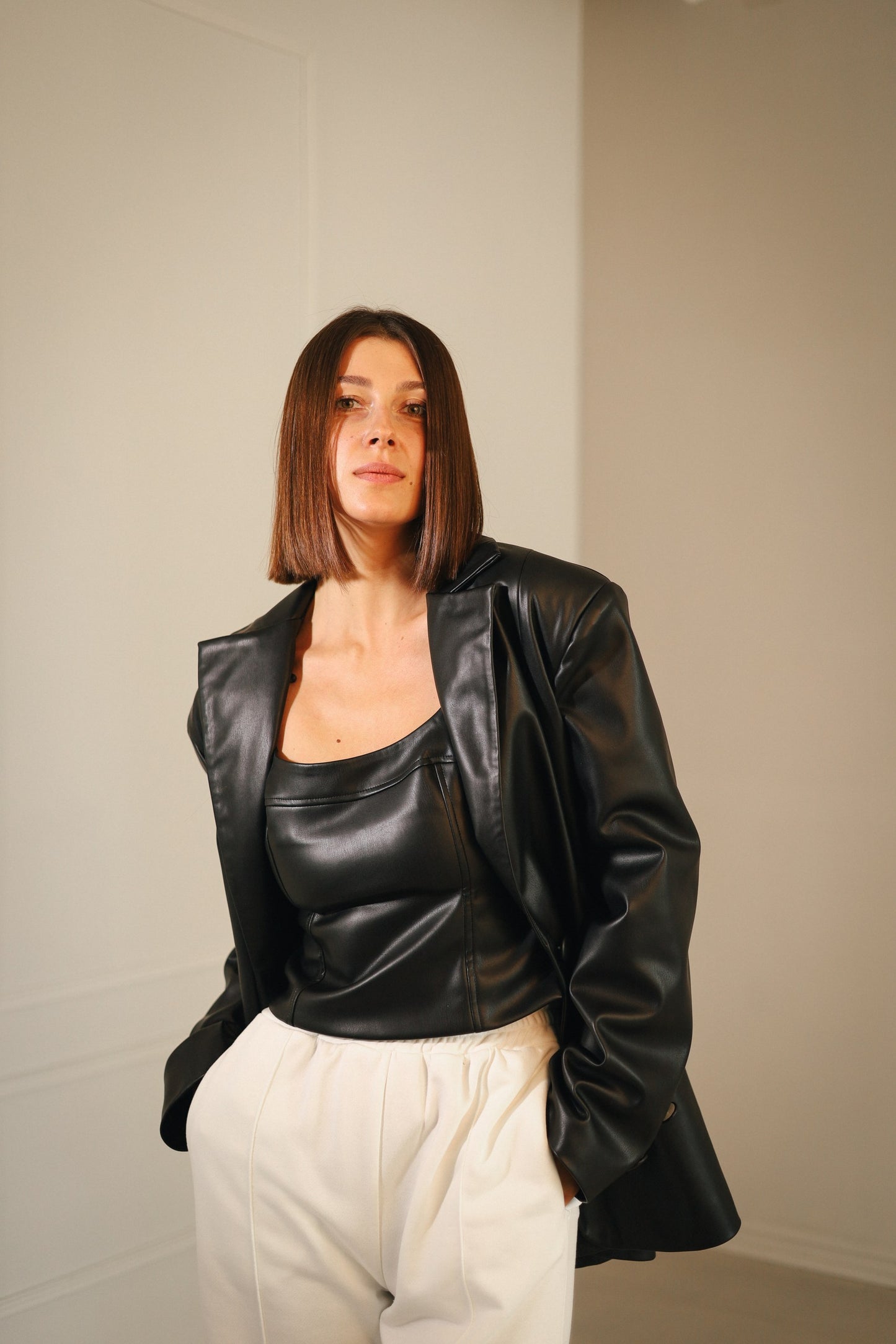 Ecoleather blazer