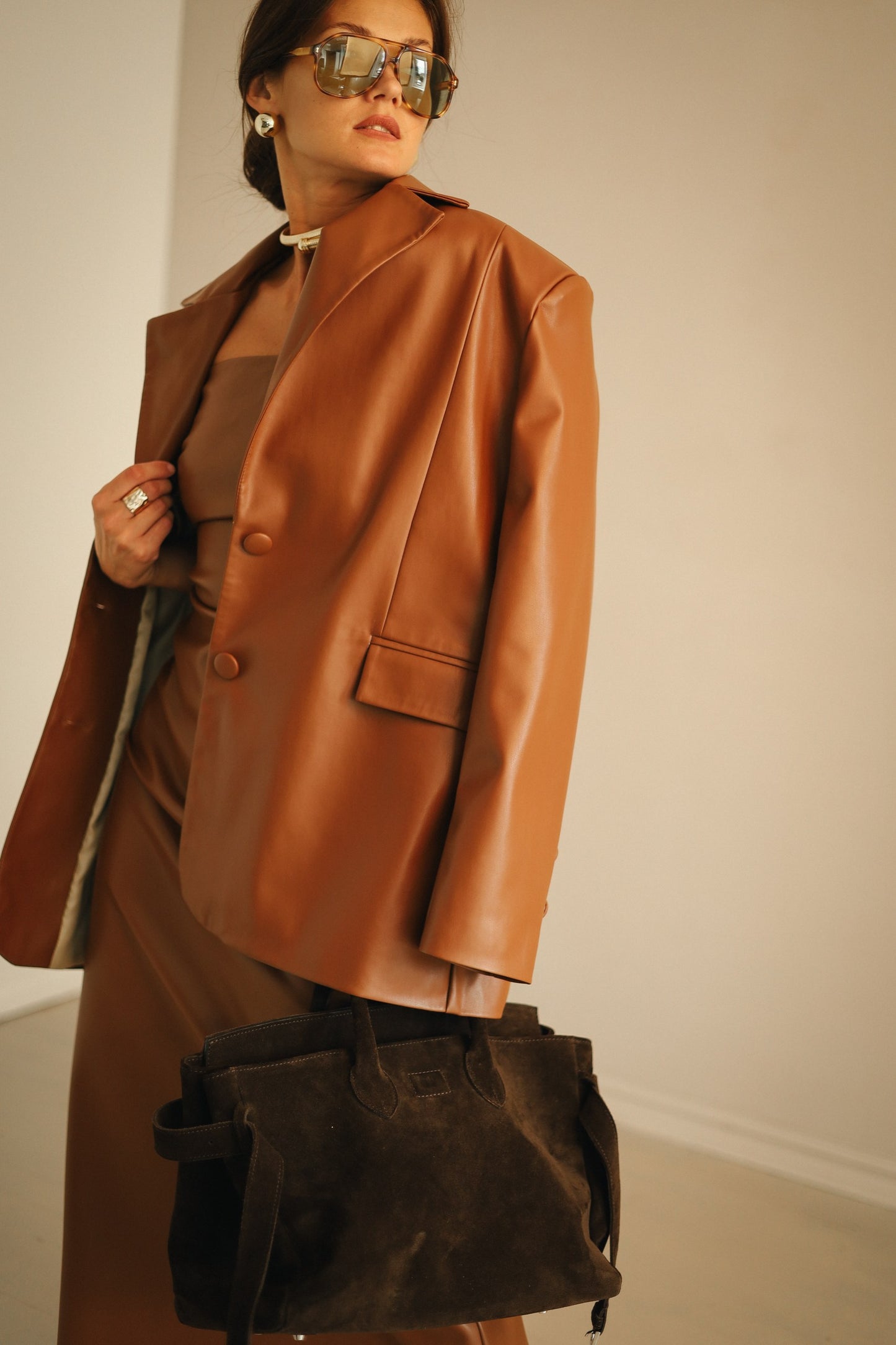Ecoleather blazer