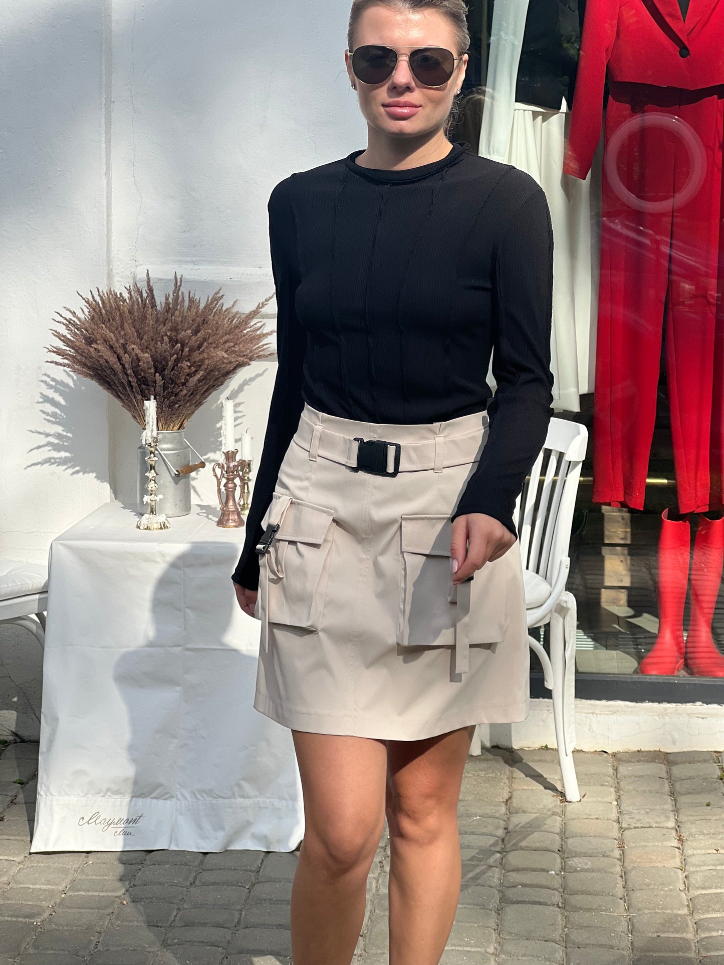 Cargo skirt mini