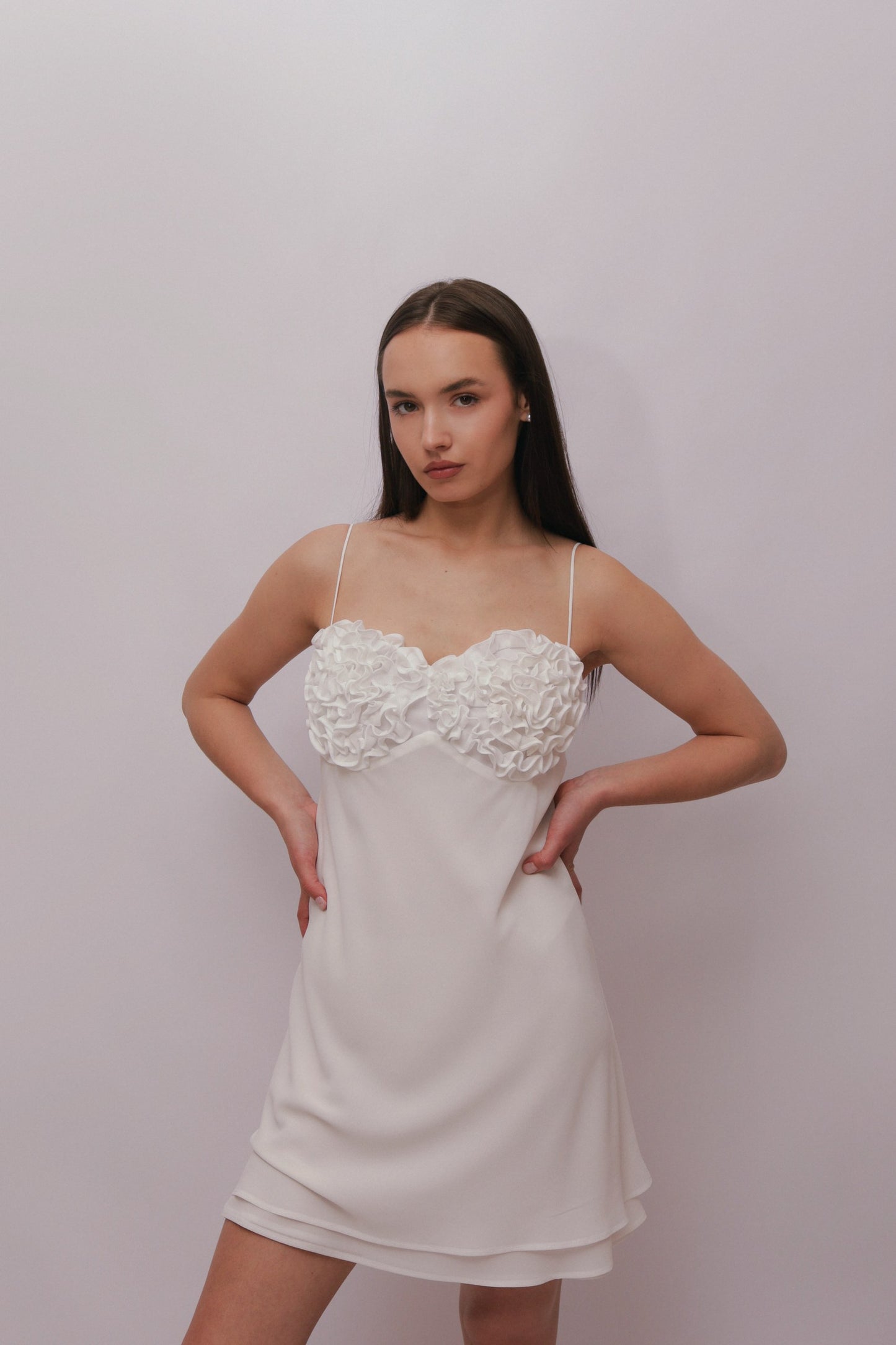 Chiffon Dress With Roses