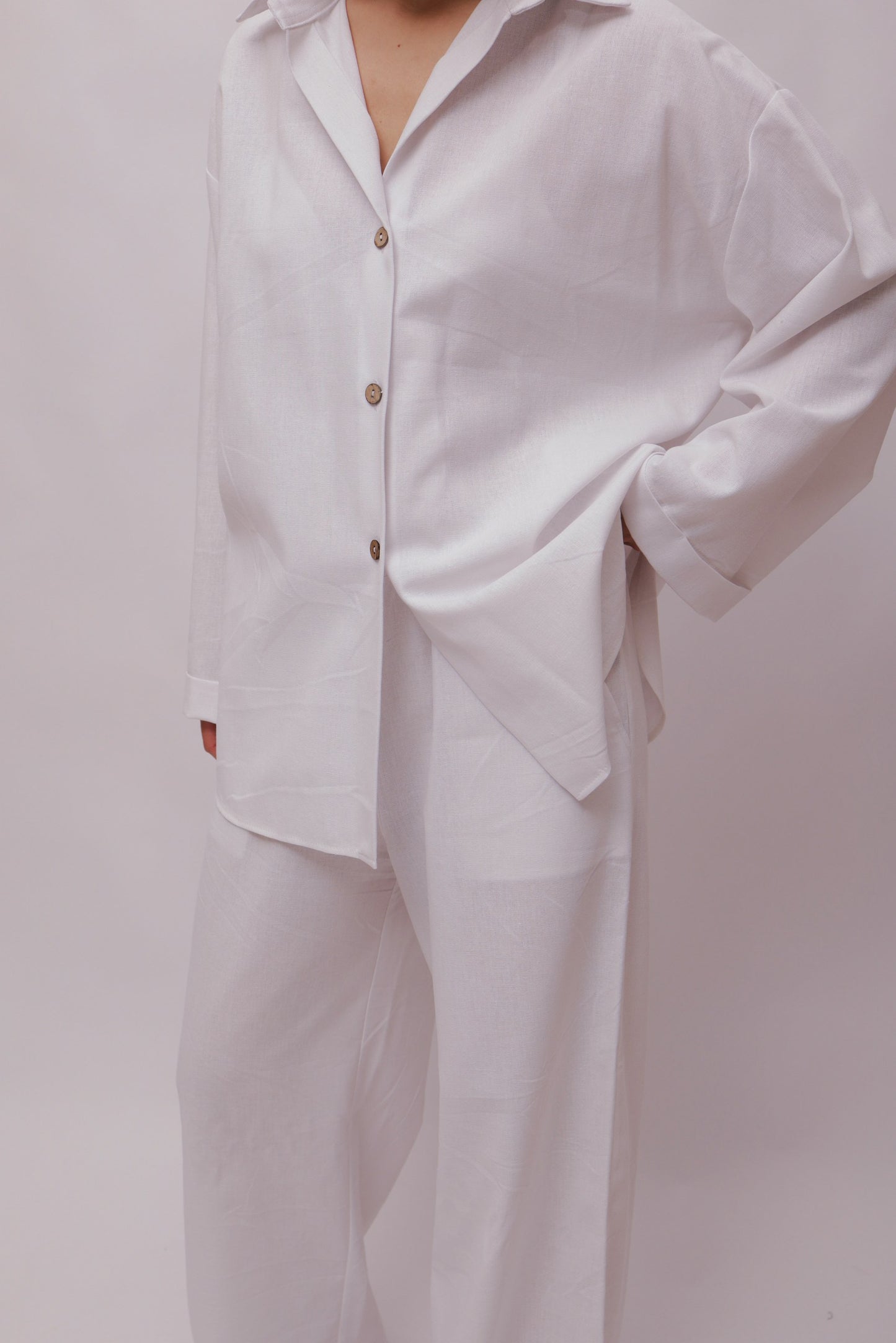 Linen Suit With Shirt