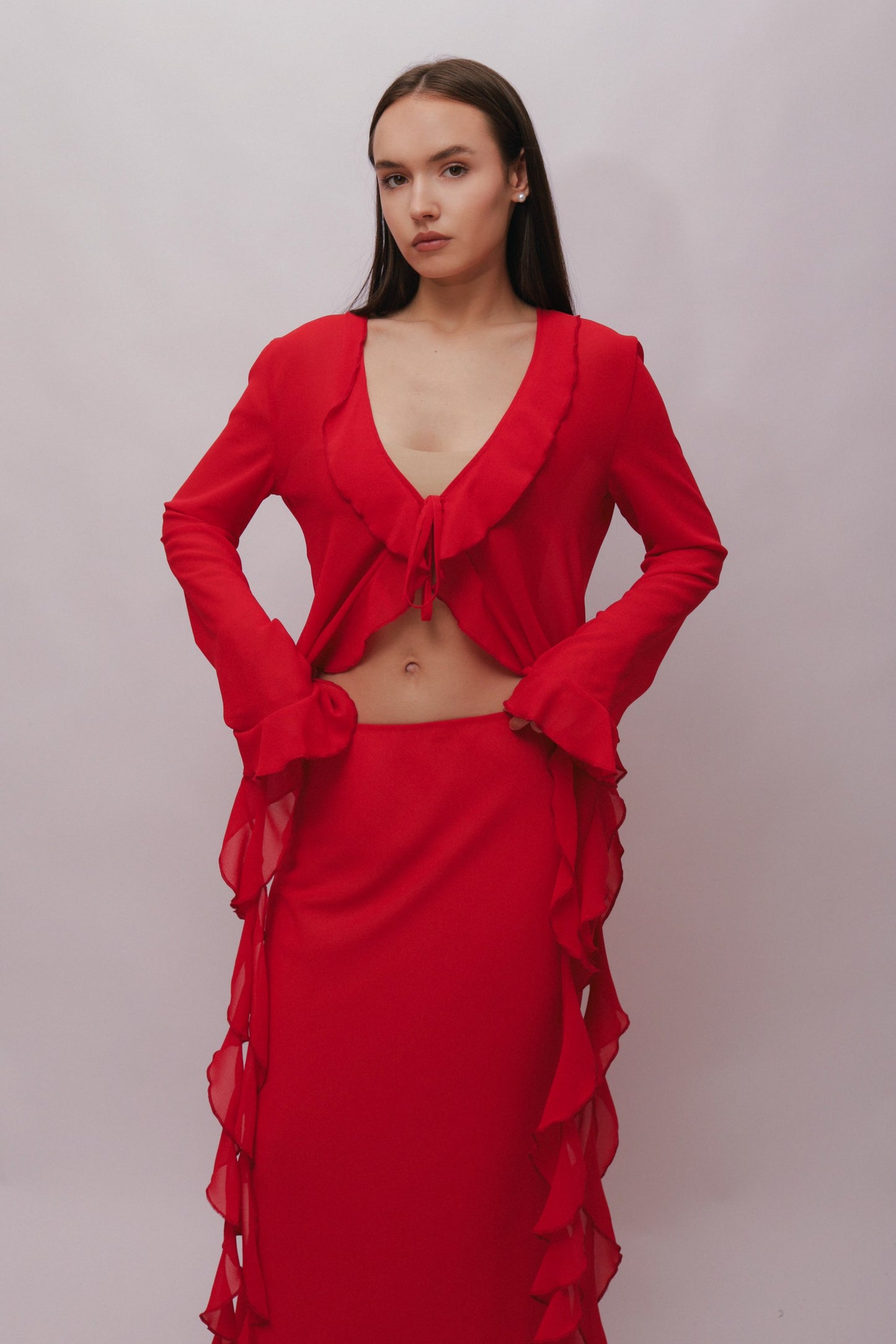 Chiffon Suit Cascade