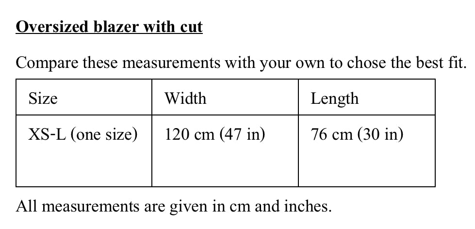 Product measurements