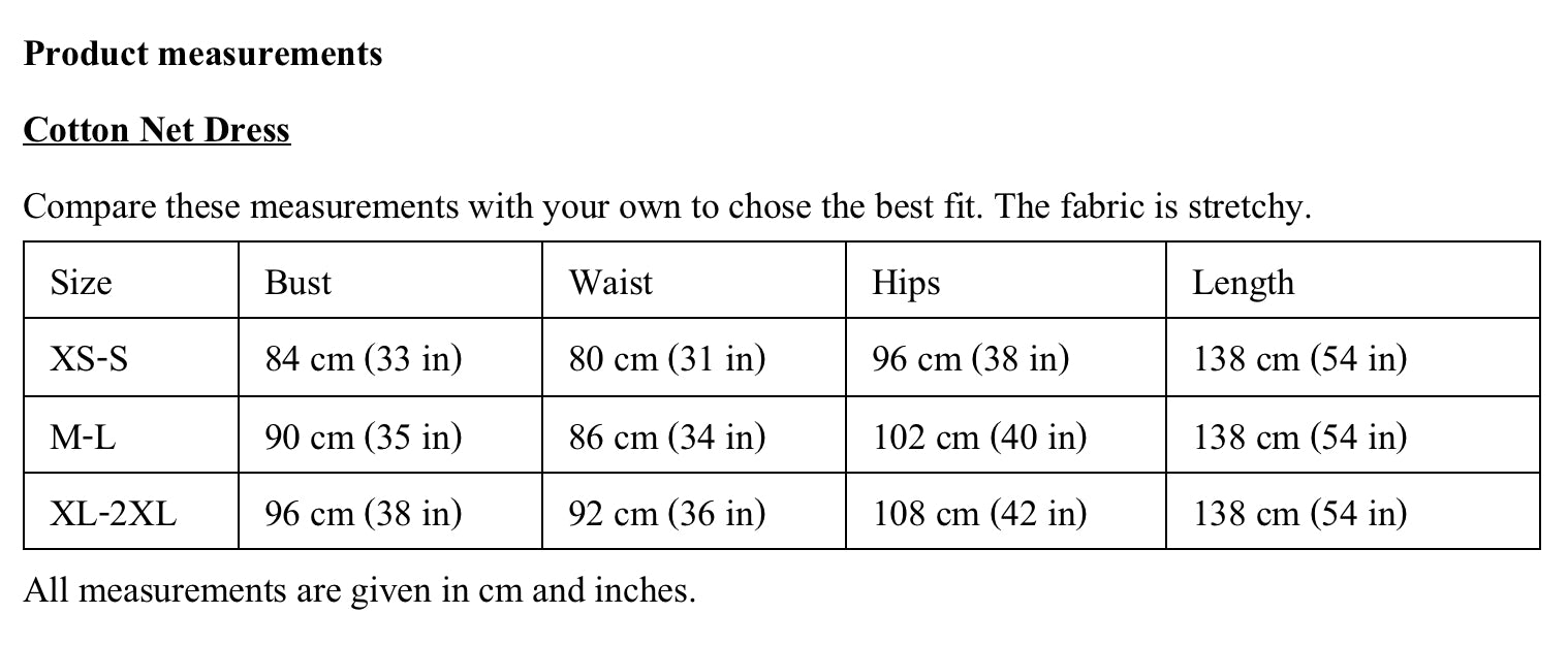 Product measurements