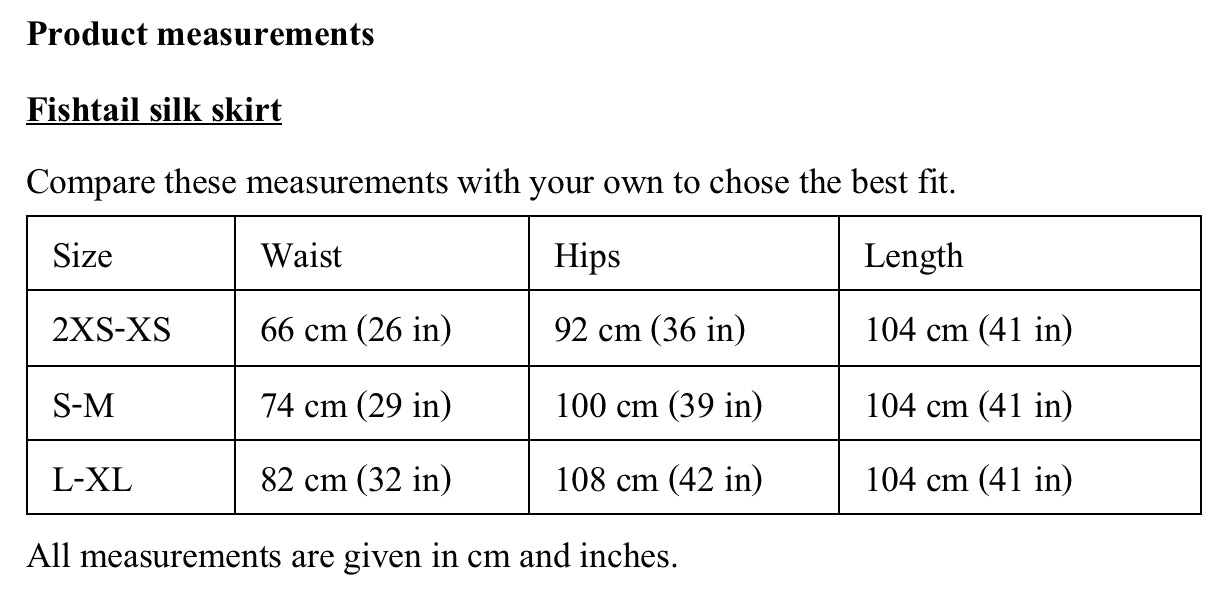 Product measurements