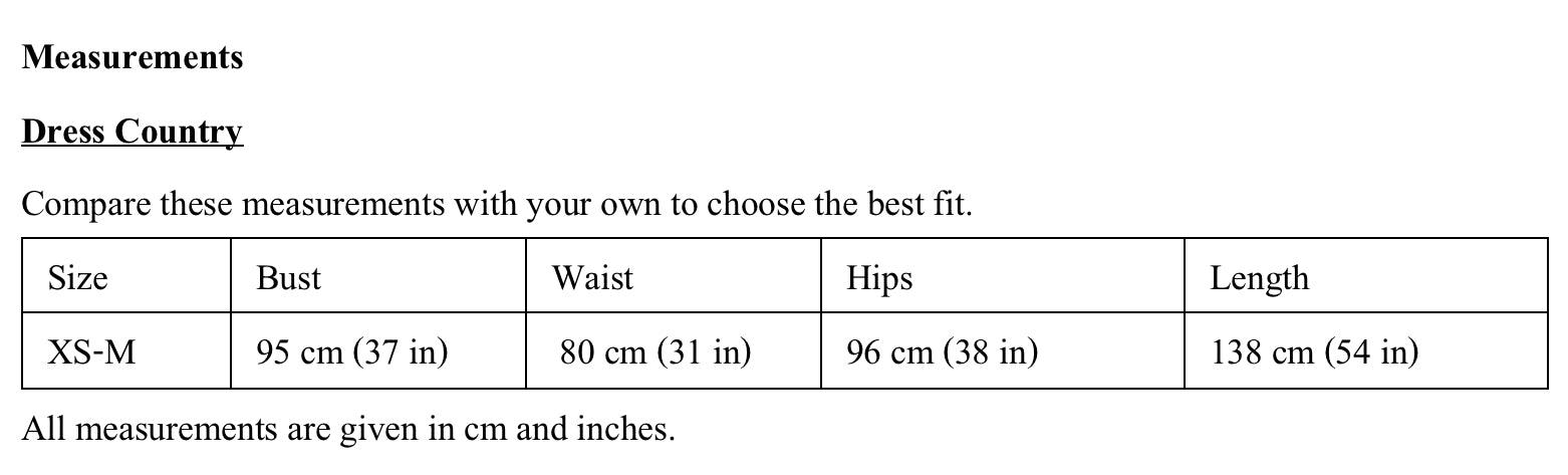 Product measurements