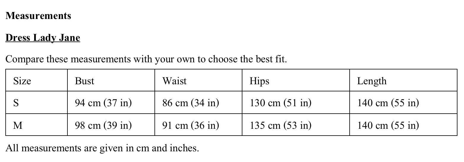 Product measurements