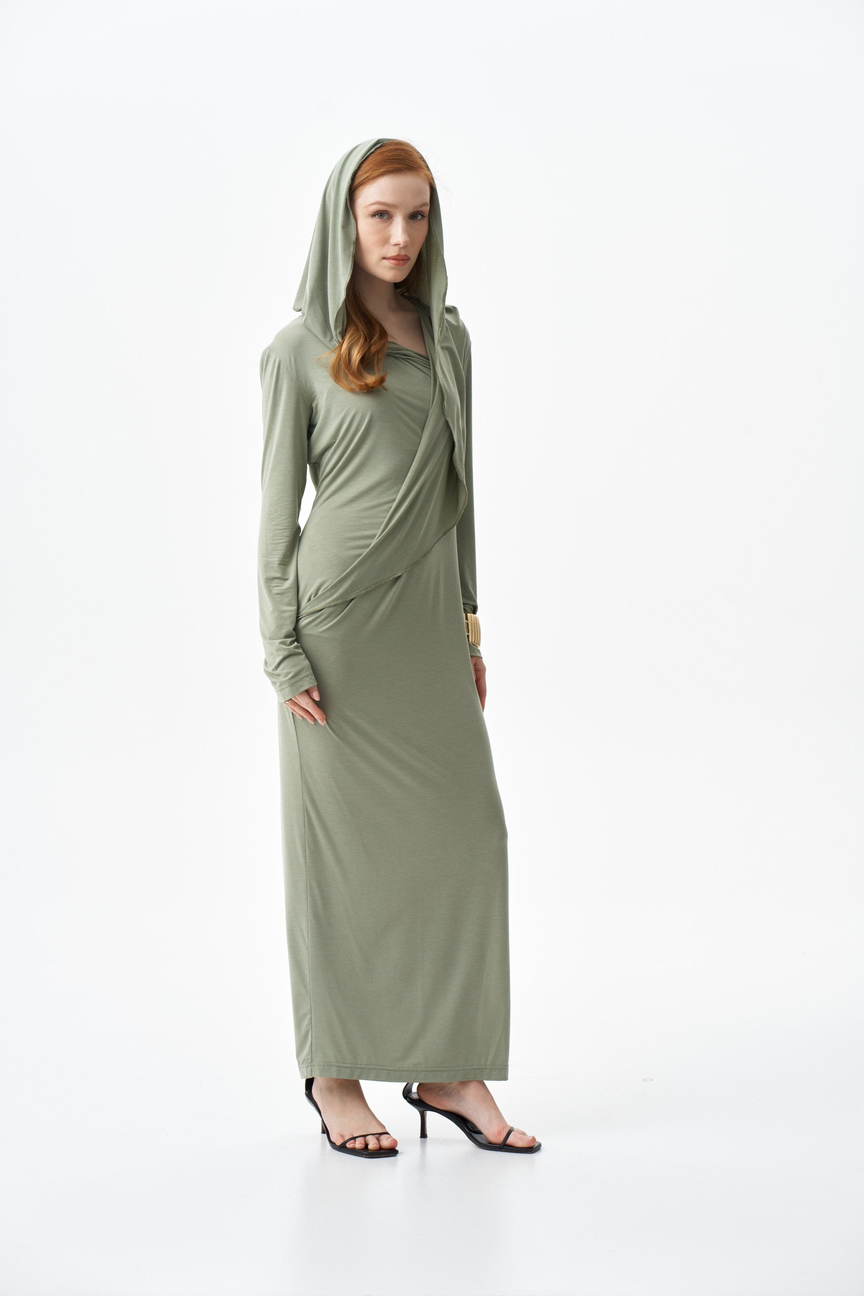 Hooded Maxi Dress
