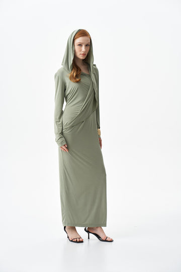 Hooded Maxi Dress