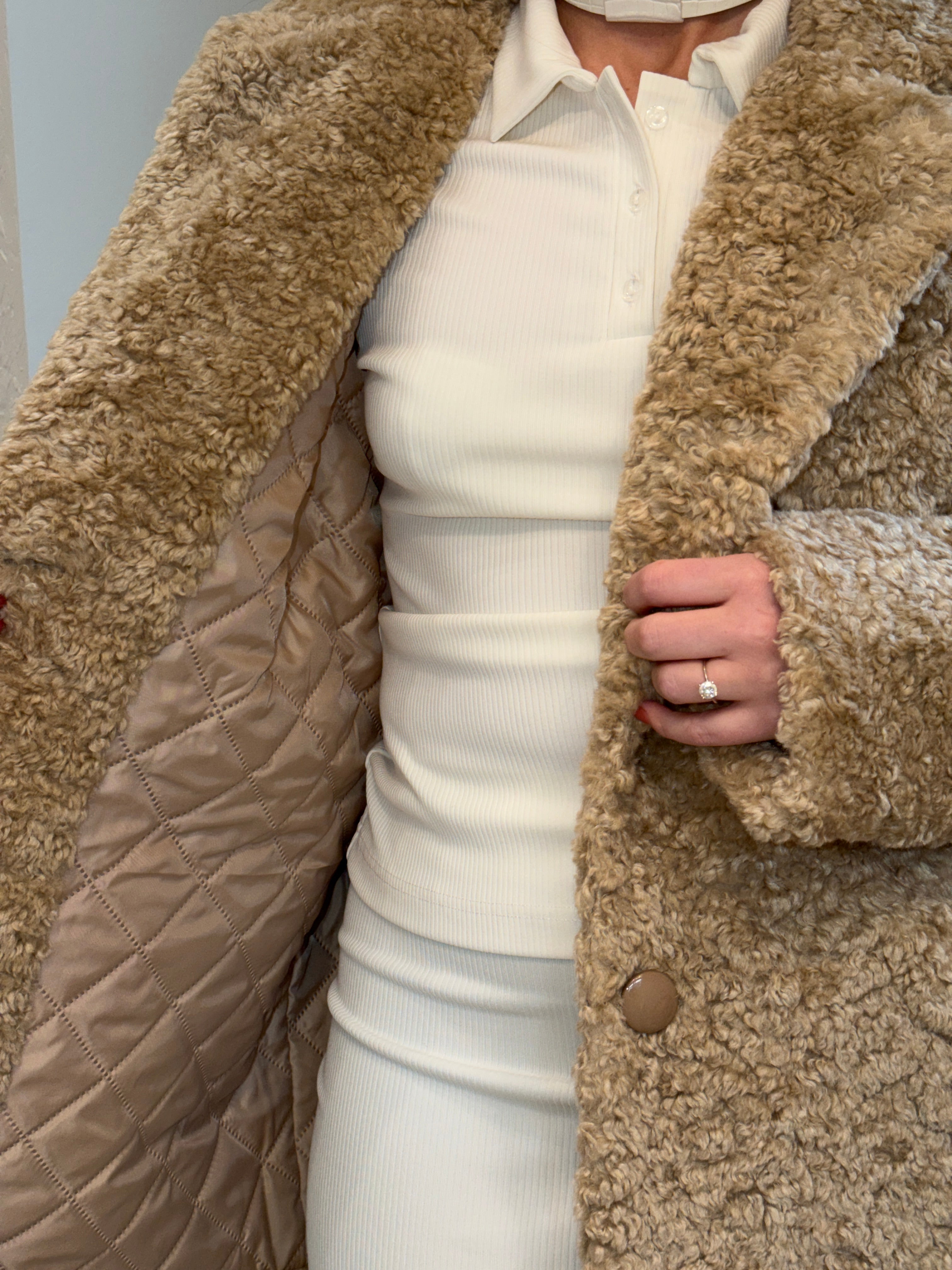 Teddy Faux Fur Short Coat