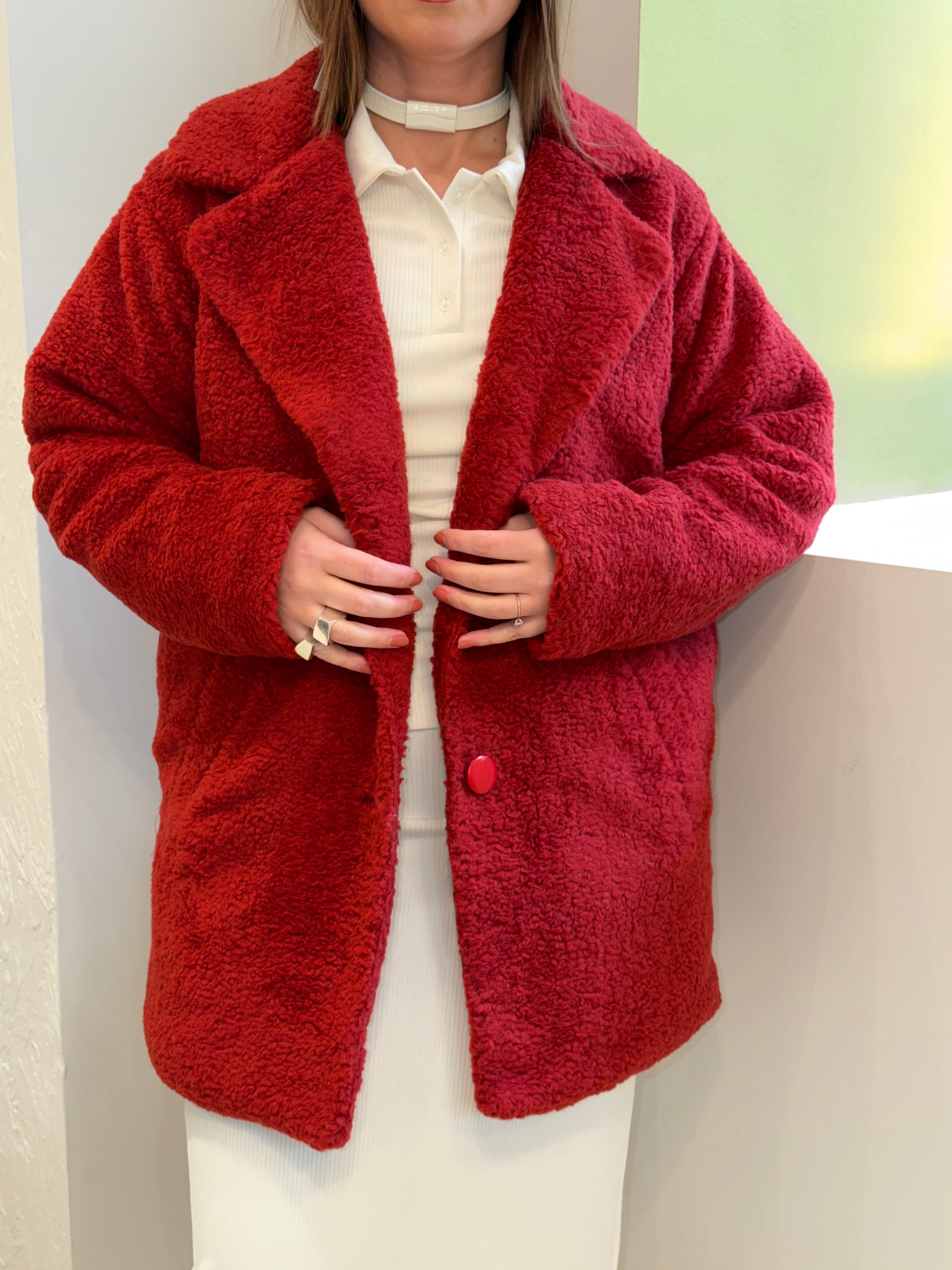 Teddy Faux Fur Short Coat