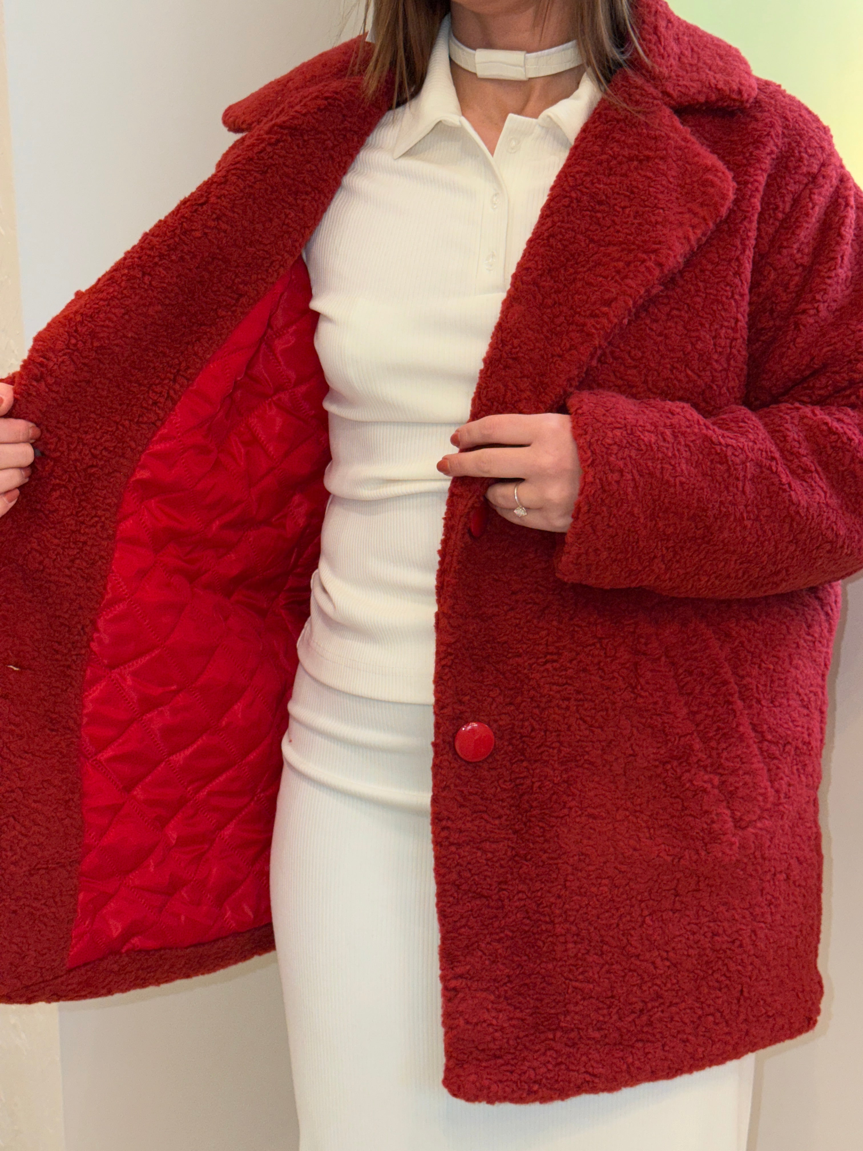 Teddy Faux Fur Short Coat