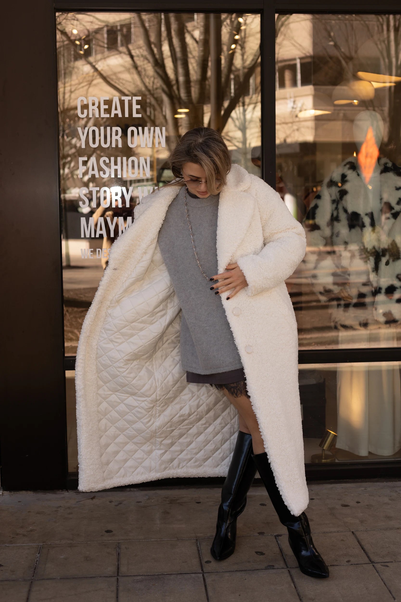 Teddy Fauх Fur Long Coat