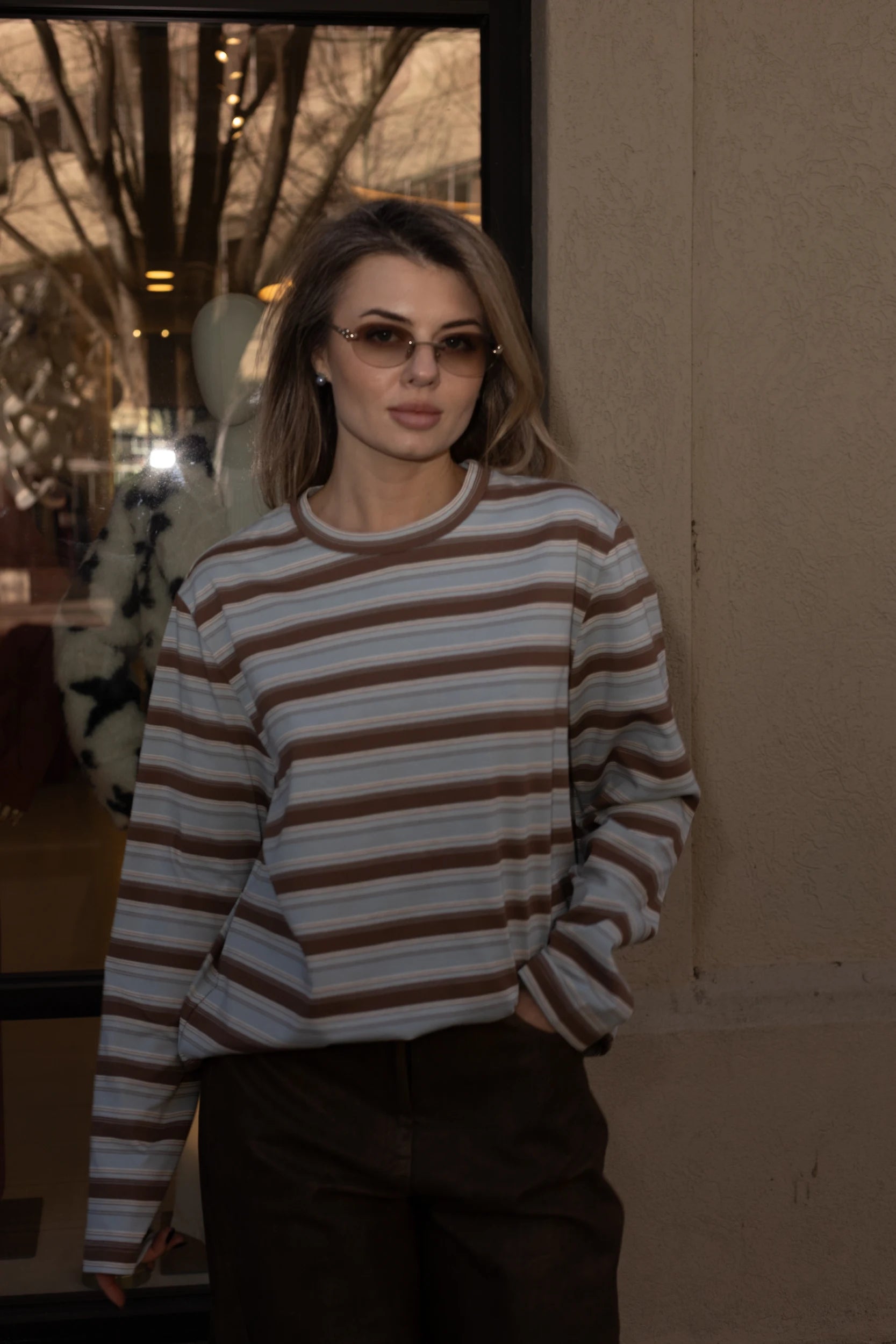 Cotton Long Sleeve Stripe