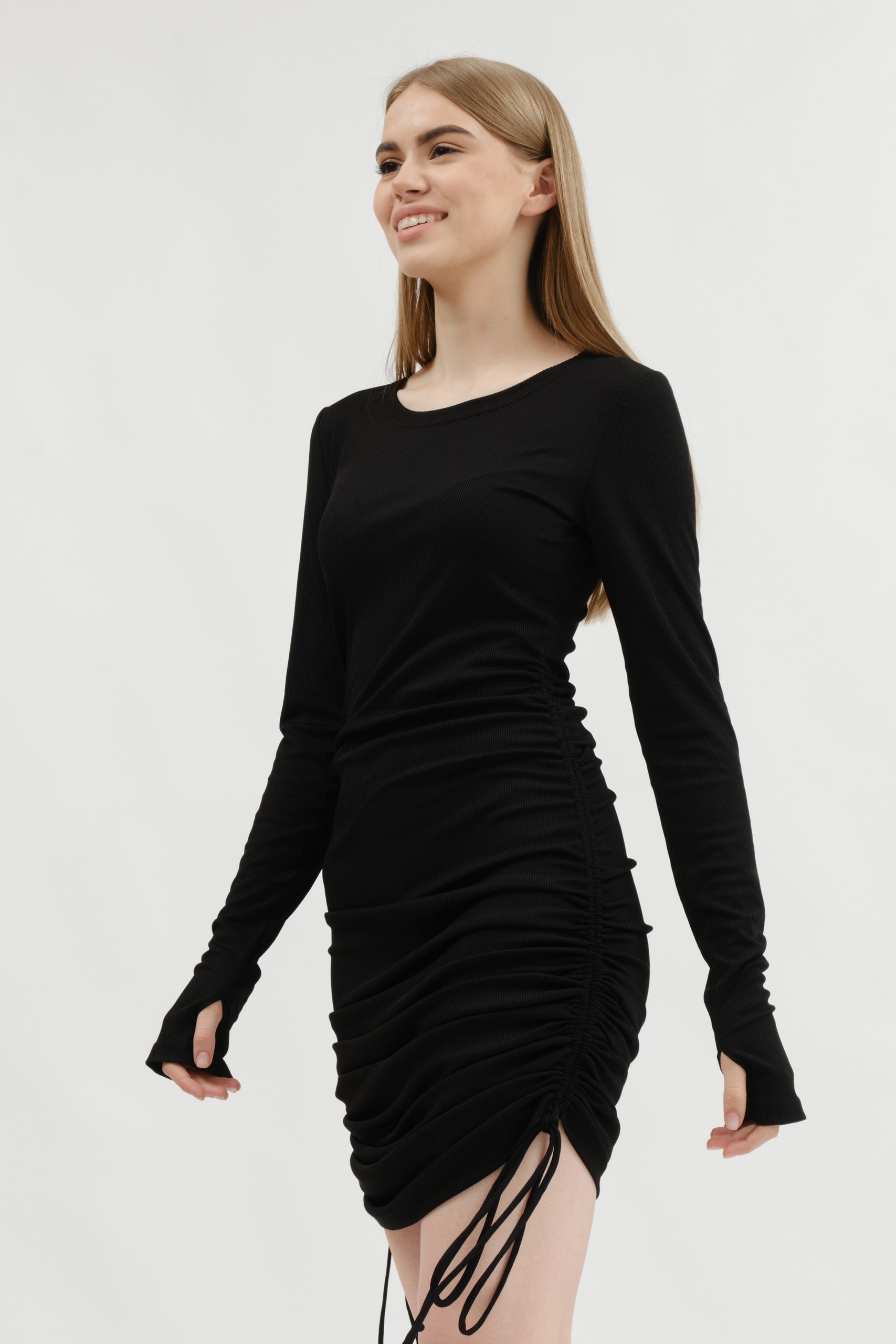 Dress With Drawstrings