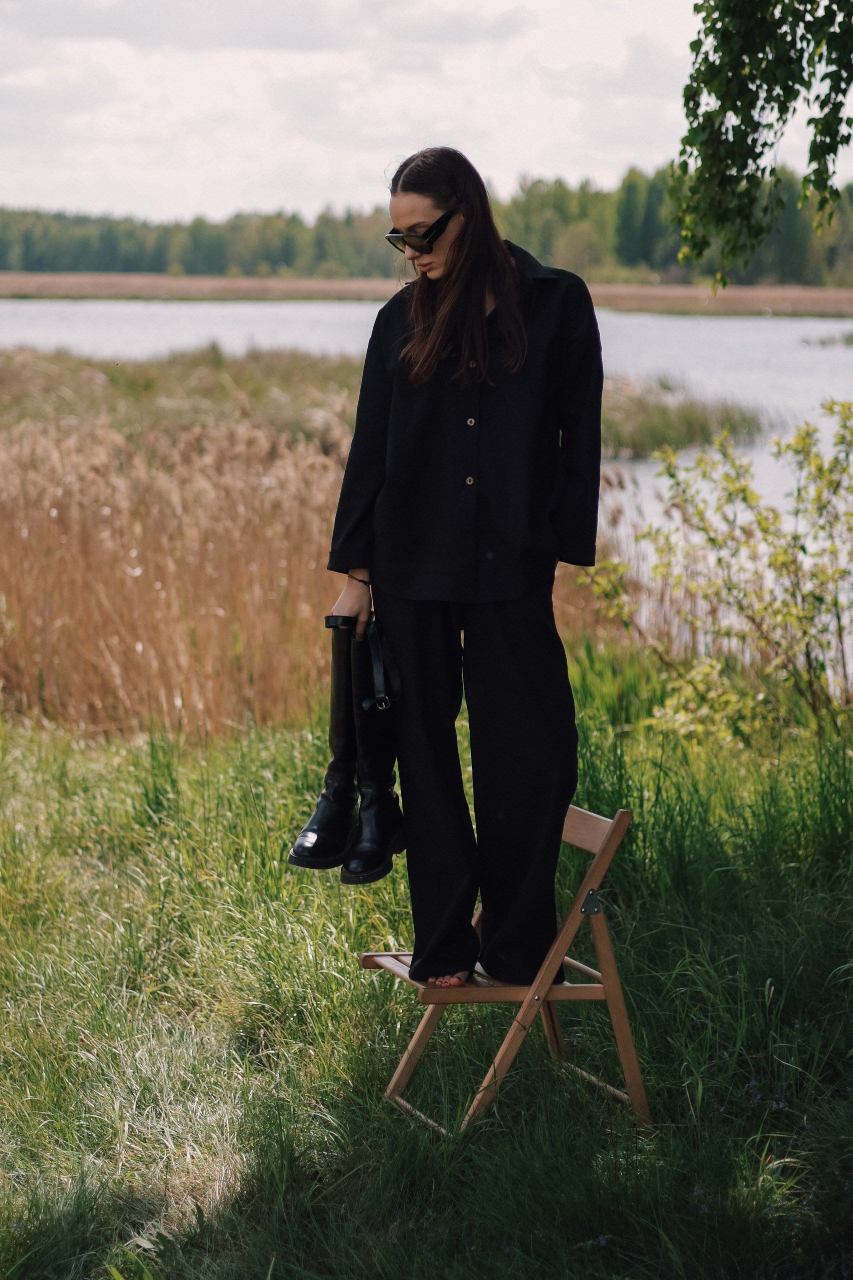 Linen Suit With Shirt