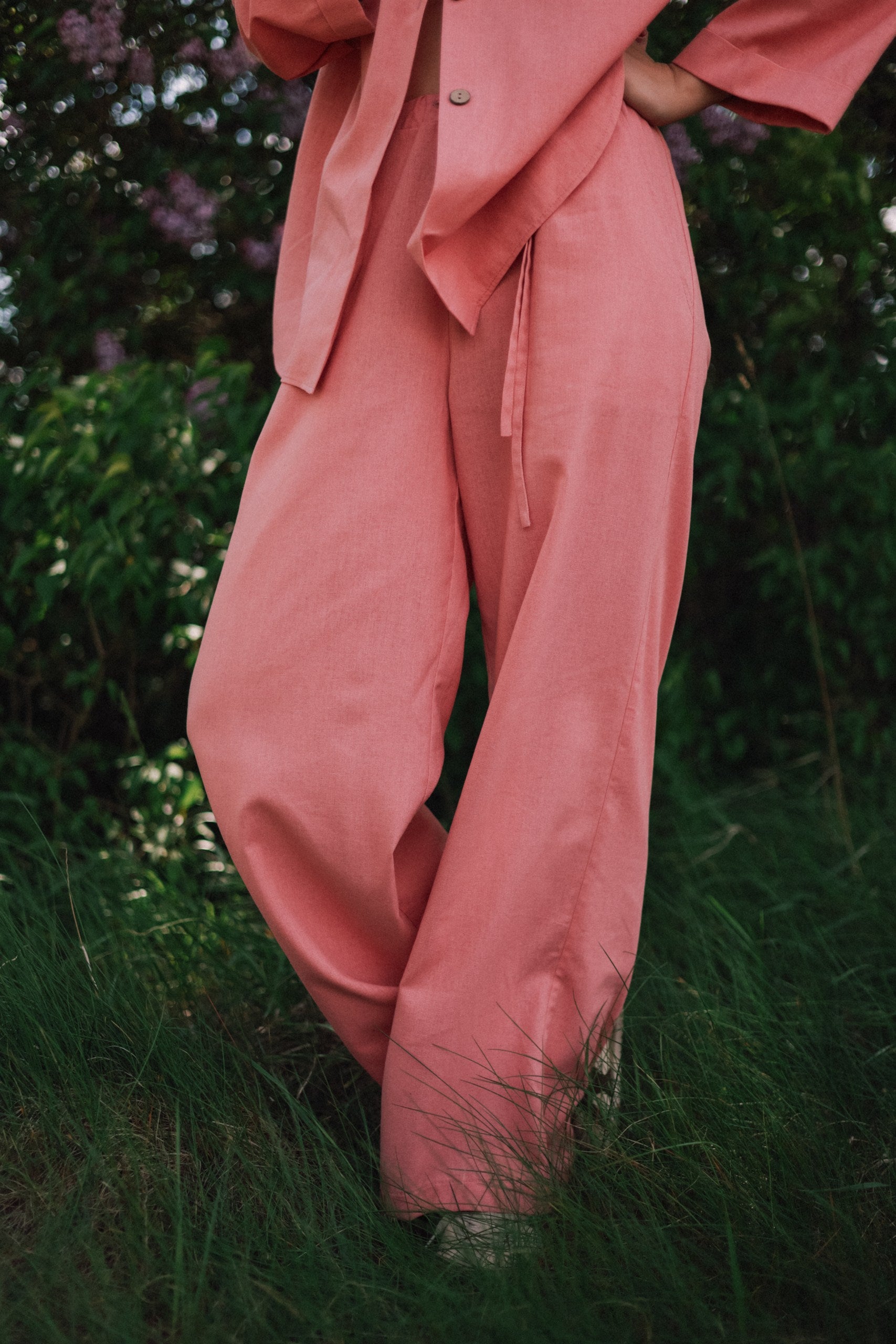 Linen Suit With Shirt