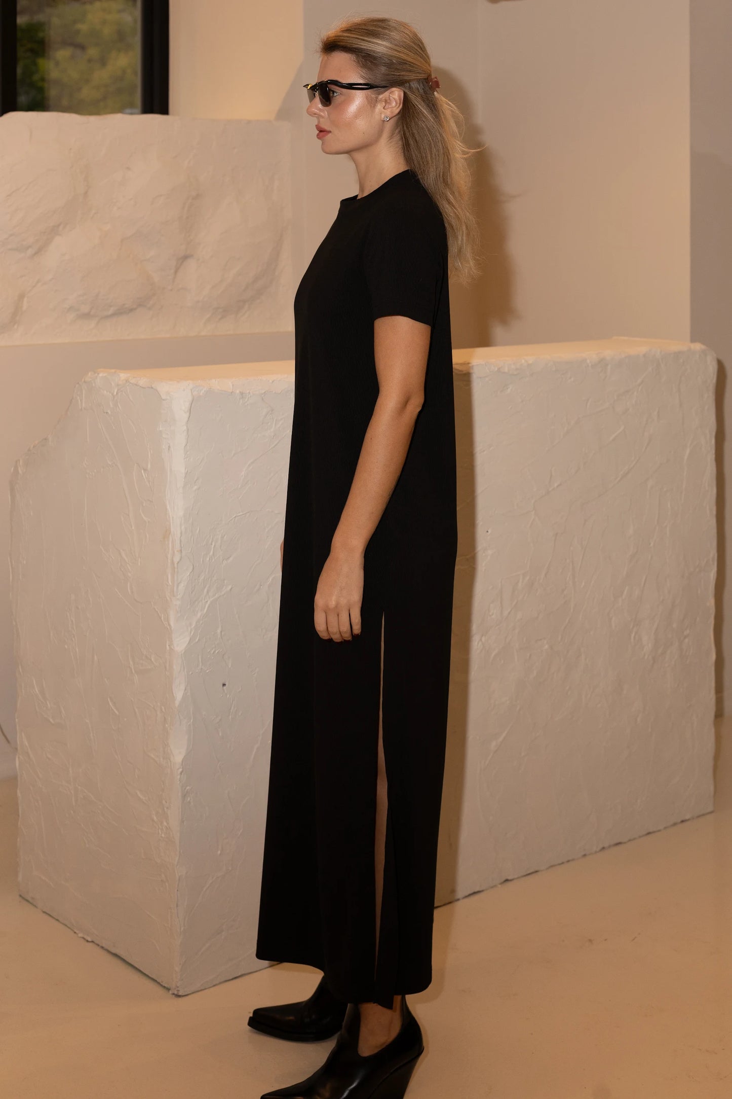 Noodle dress with cuts