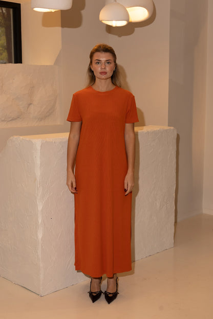 Noodle dress with cuts