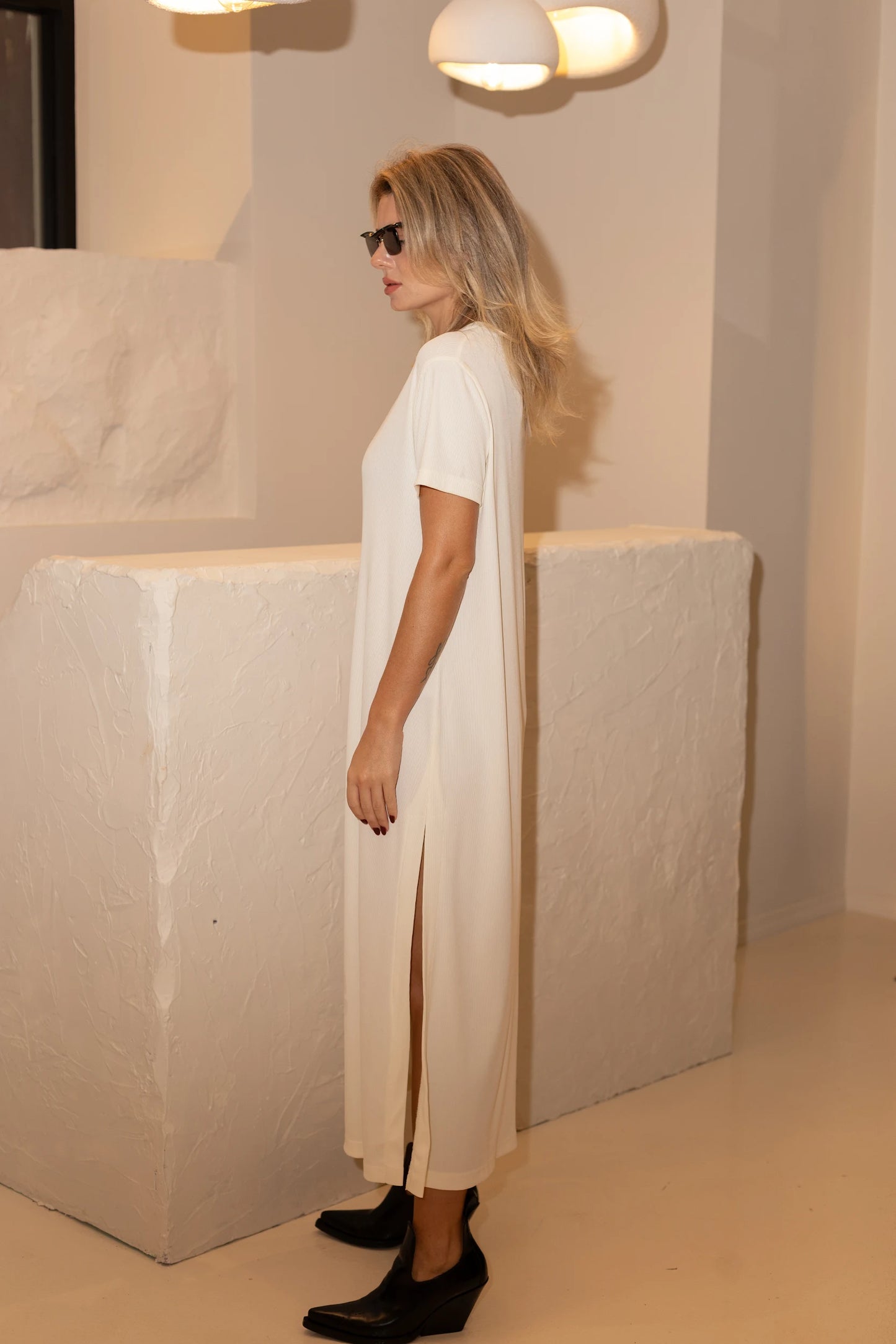 Noodle dress with cuts