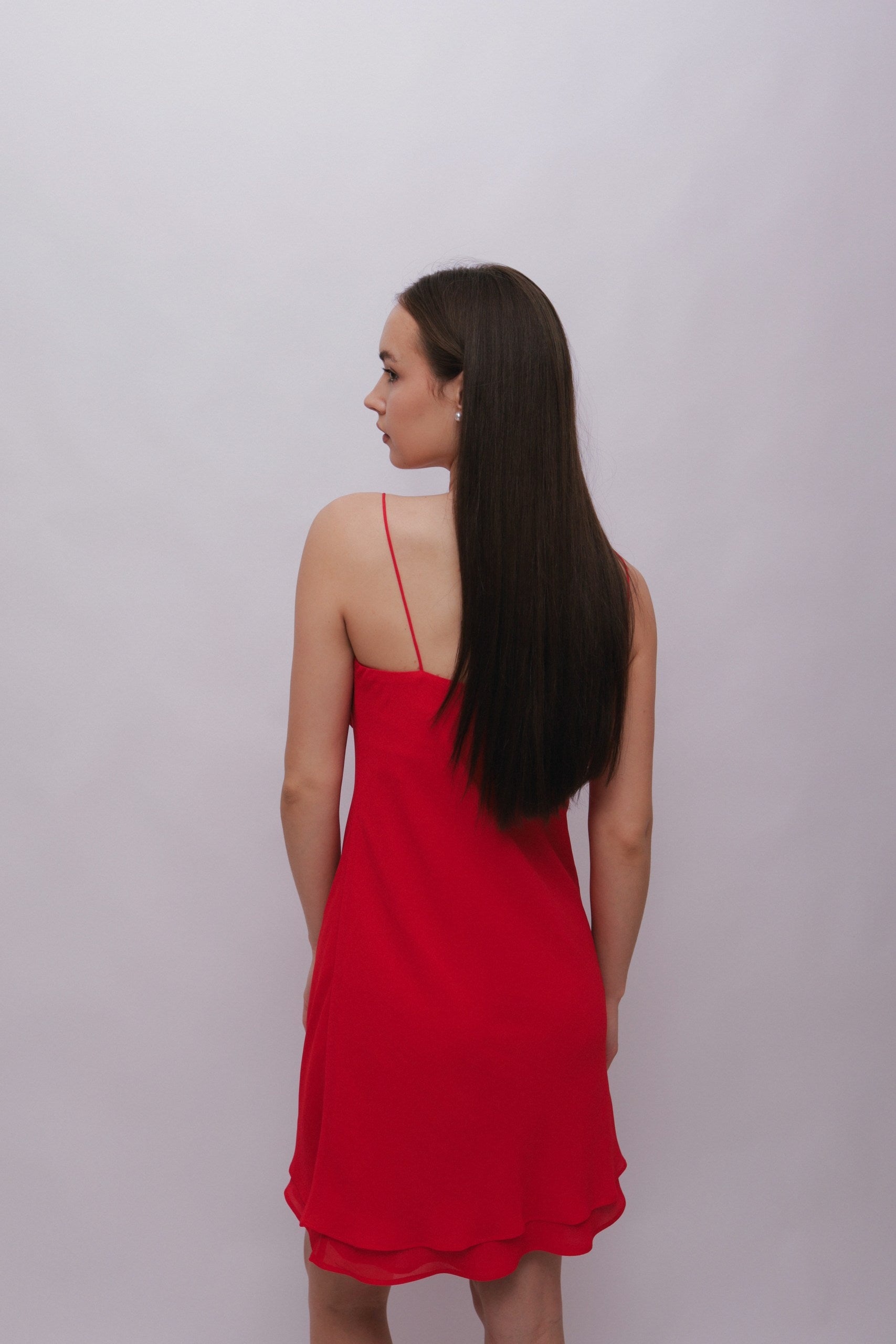 Chiffon Dress With Roses