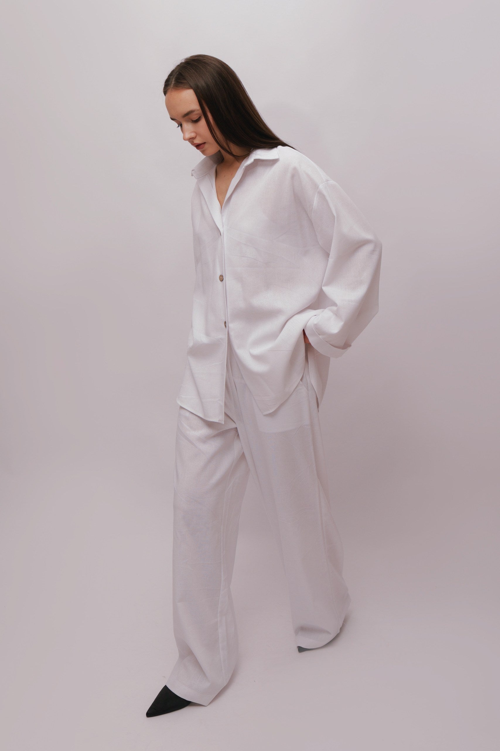 Linen Suit With Shirt