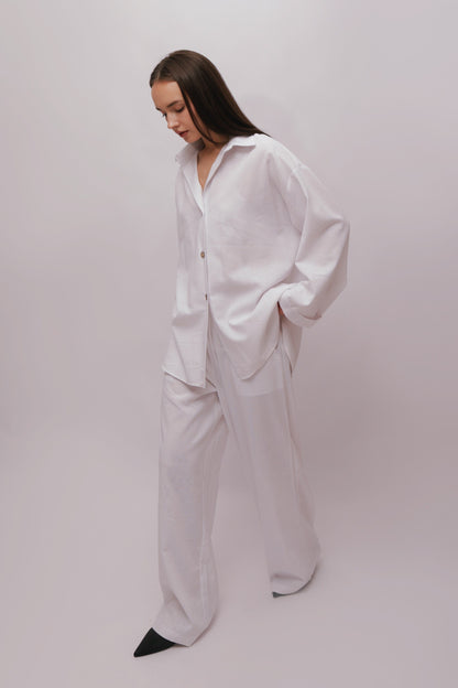 Linen Suit With Shirt