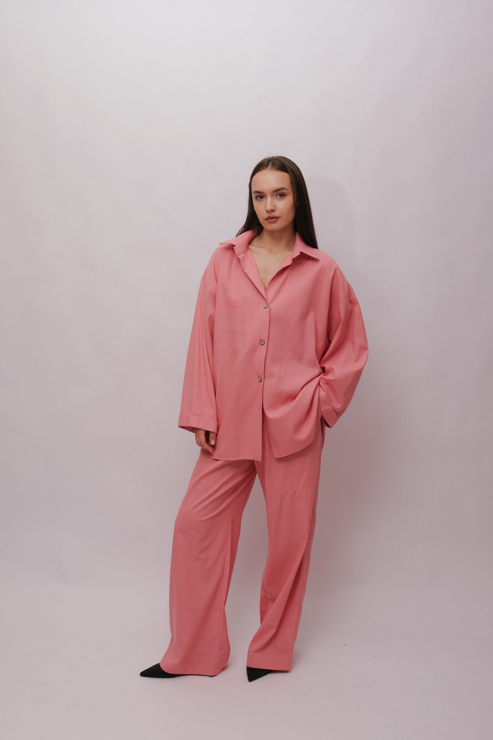 Linen Suit With Shirt