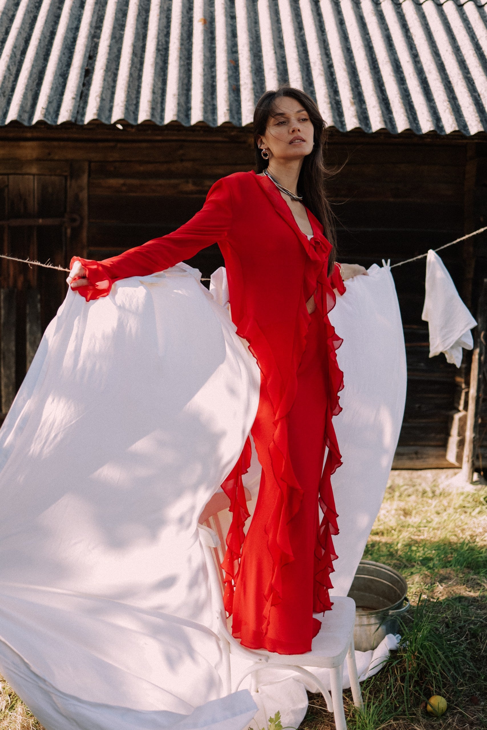 Chiffon Suit Cascade