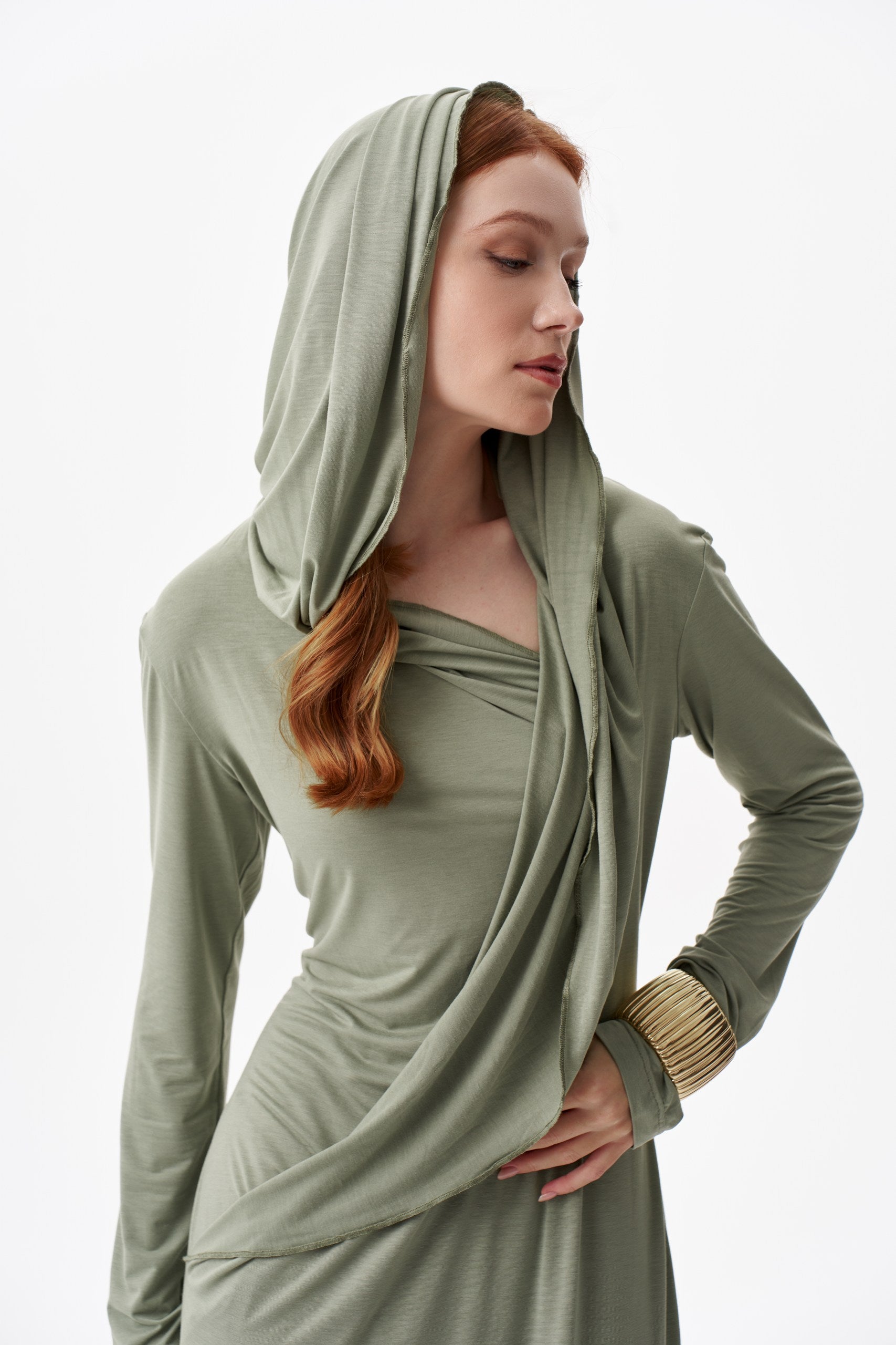 Hooded Maxi Dress