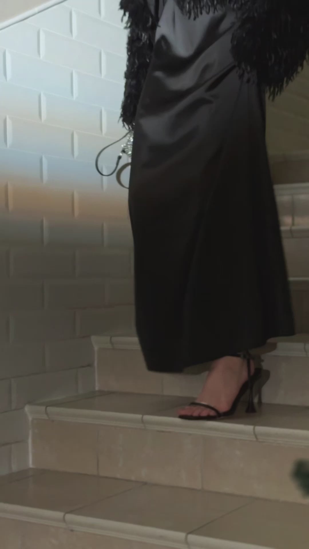 Dress with sequin top